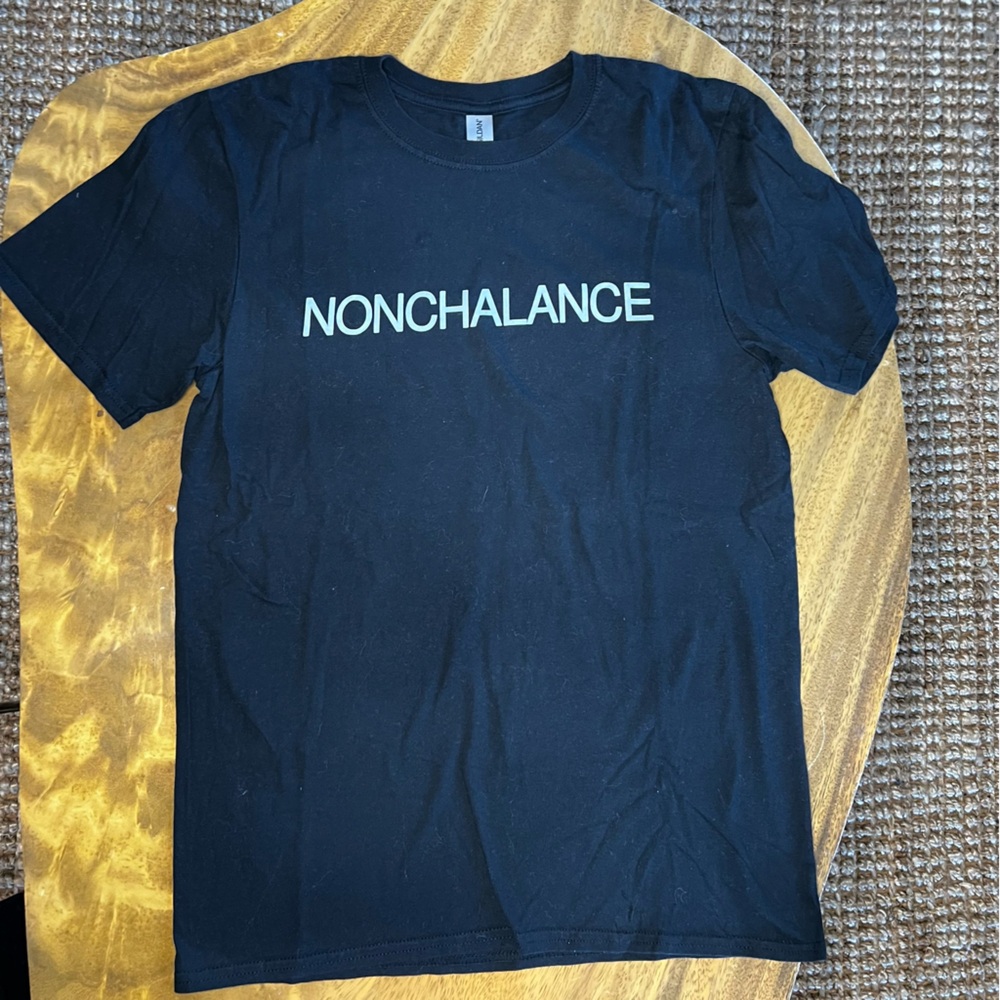 SOLD 3/ $20 Nonchalance T Shirt - a la David from Schitt’s Creek